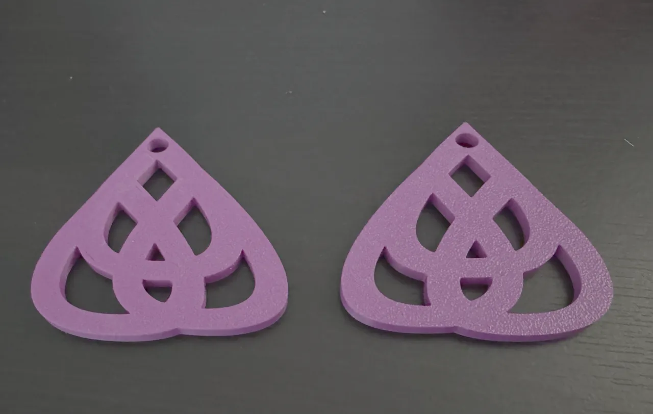 Tear Drop Pattern Earrings view 2