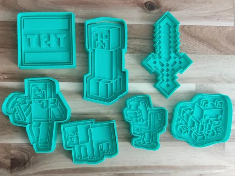Cortadores galletas Minecraft