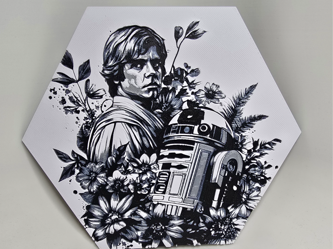 Miniatura 1 do modelo 3D Luke Skywalker & R2D2