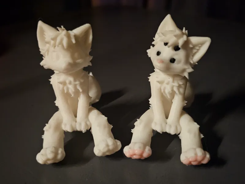 flexi furry wolf figure