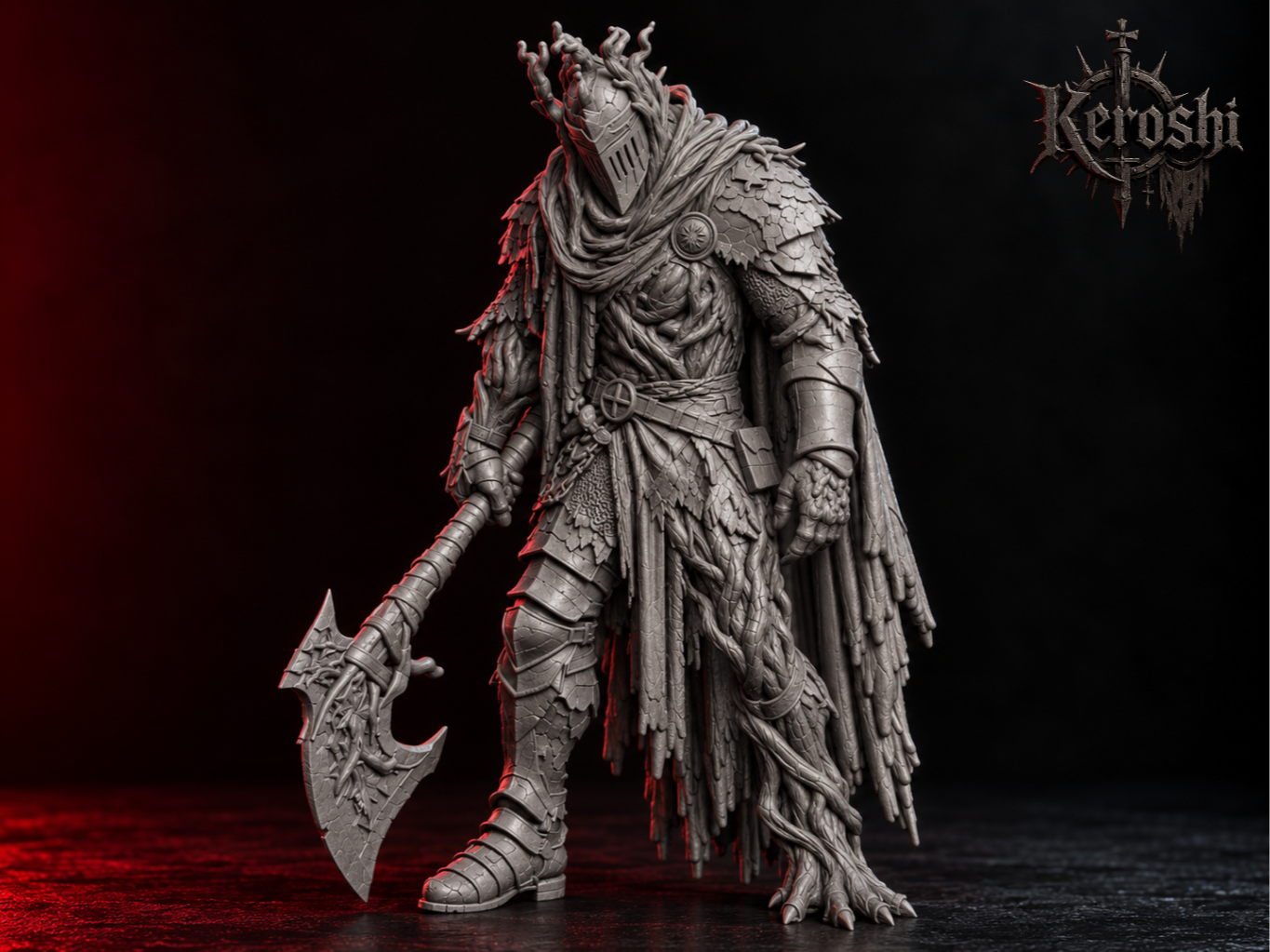 Cursed Tree Knight 32mm - 3D printed People, in stock in India