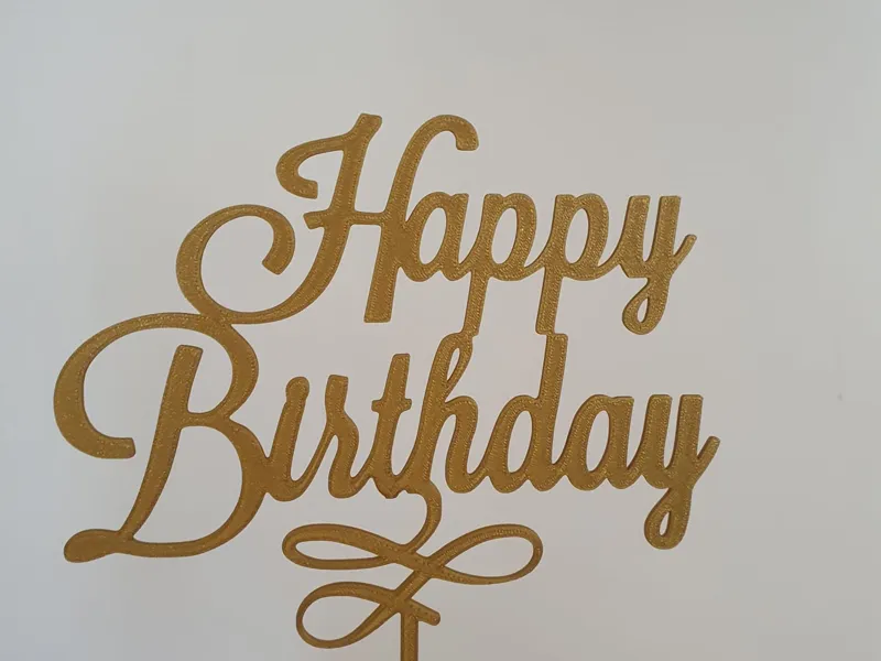 Cake Topper Happy Birthday