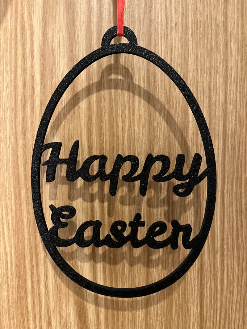 Simple happy easter sign