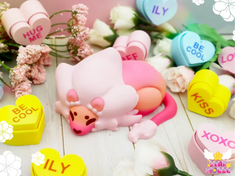 Bubblegum Heart Lion