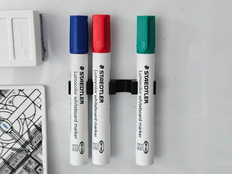 Magnetic Marker Holder for a Whiteboard