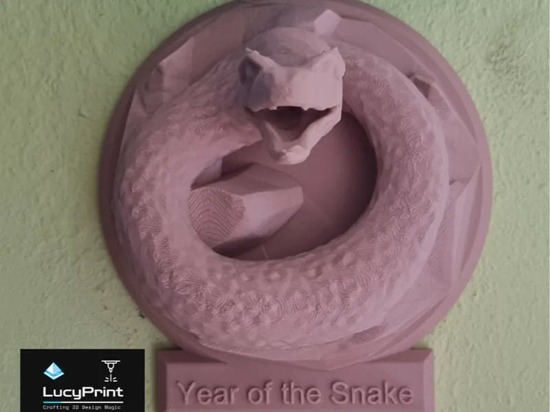 Year of the Snake hanging sign