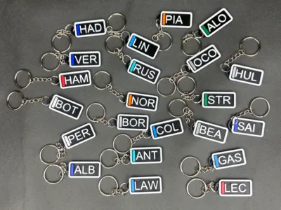 F1 Driver Keychain Tags Formula 1 2026