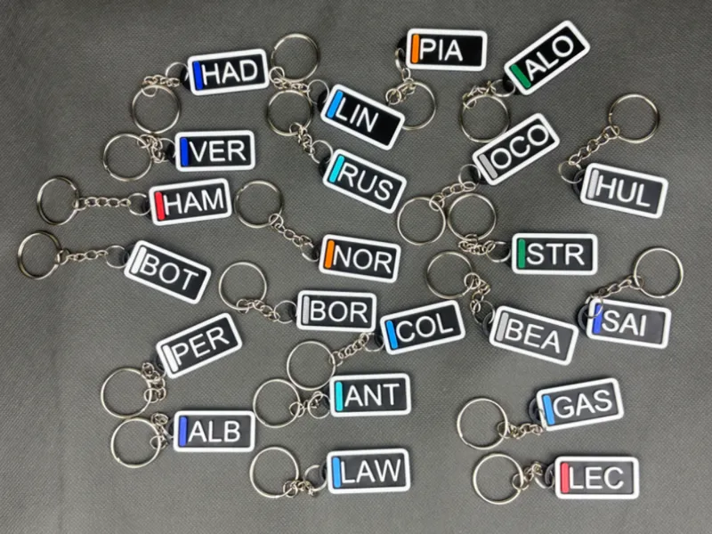 F1 Driver Keychain Tags Formula 1 2026