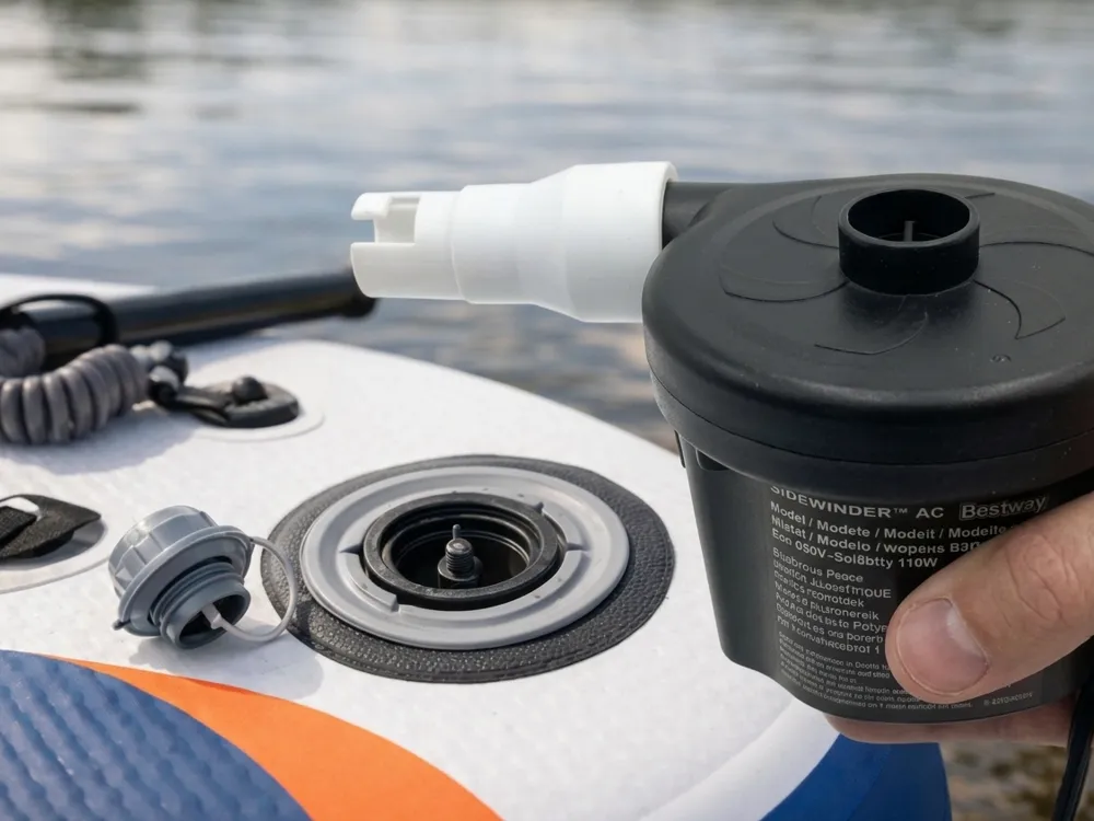 Adaptador: Bestway Airpump to SUP, paddleboard adapter, valve. Referencia del modelo original.