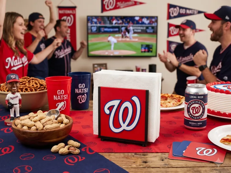 Interchangeable Napkin Holder-Washington Nationals