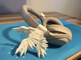 Angel Wings Headphones Clip