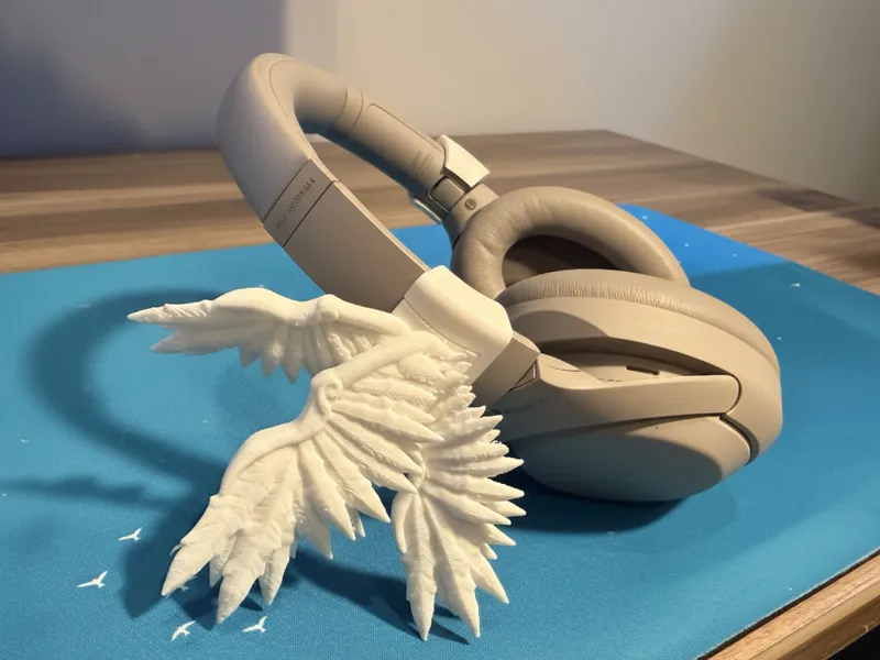 Angel Wings Headphones Clip