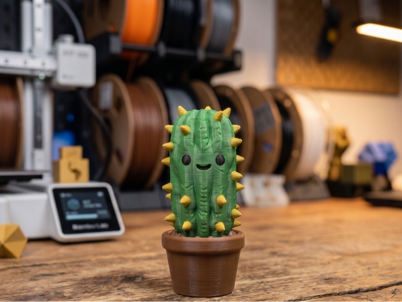 Süßer Kawaii Kaktus im Topf/ Cute Potted Cactus