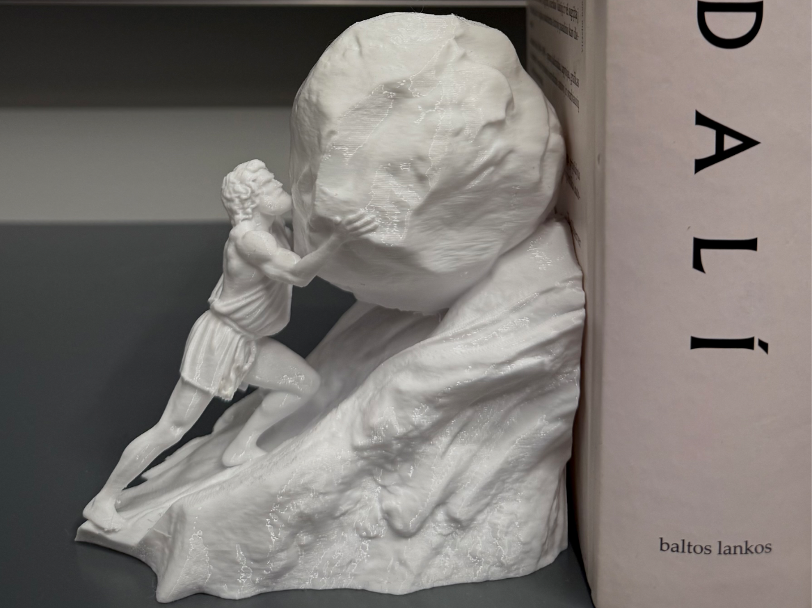 Sisyphus book nook - book end