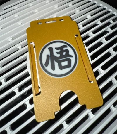Dragonball Z inspired kanji ID card holder/keycard