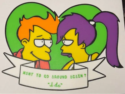 Fry and Leela " I Do"