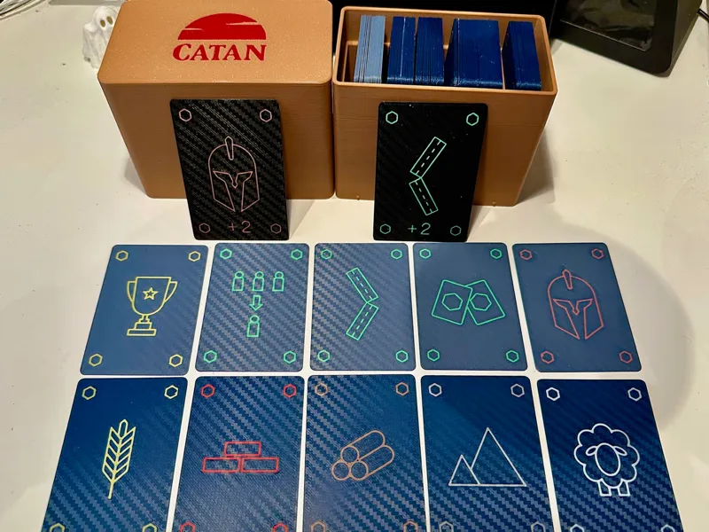 Printable Waterproof Settlers  Cards Storage Box