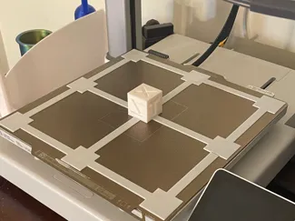 First Layer Test With Calibration cube