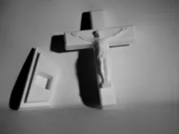 Beau crucifix avec socle — photo 3