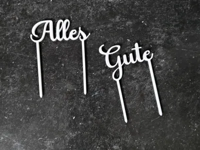 All the best cake topper / decoration