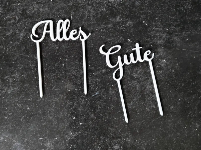 Alles Gute Kuchen Topper / Deko