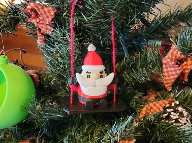Santa Swinging Ornament