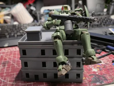 Modular 144 scale building with internal walls