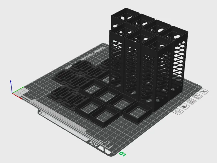 Xerxes Pi Enclosure Body, Cap, and Lid (batch)