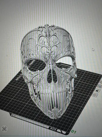 Pieza para disfraz o exhibición: Skull Mask — vista de referencia 5