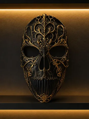 Pieza para disfraz o exhibición: Skull Mask — vista de referencia 2