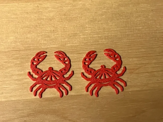 crab earrings