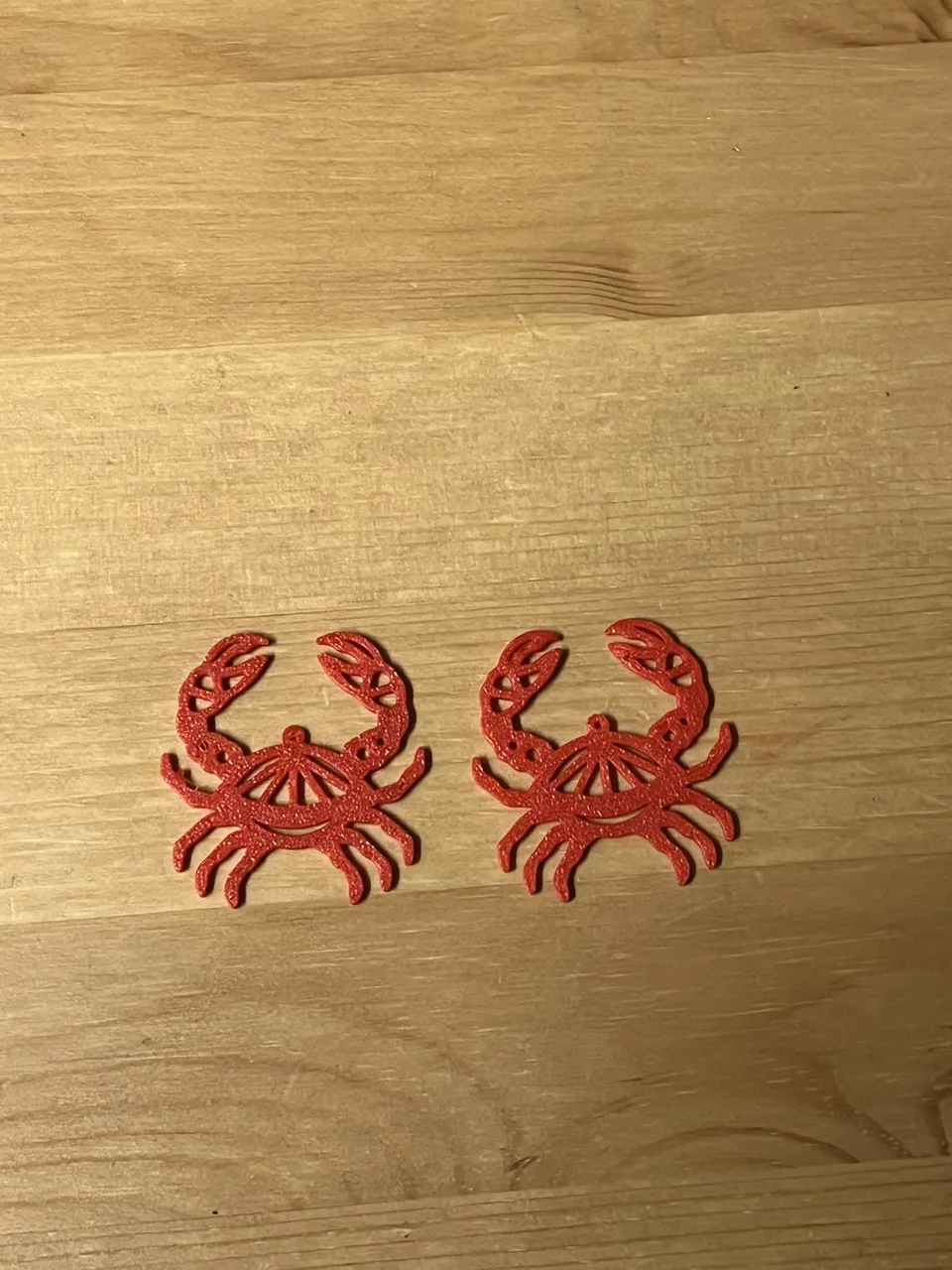 crab earrings view 2