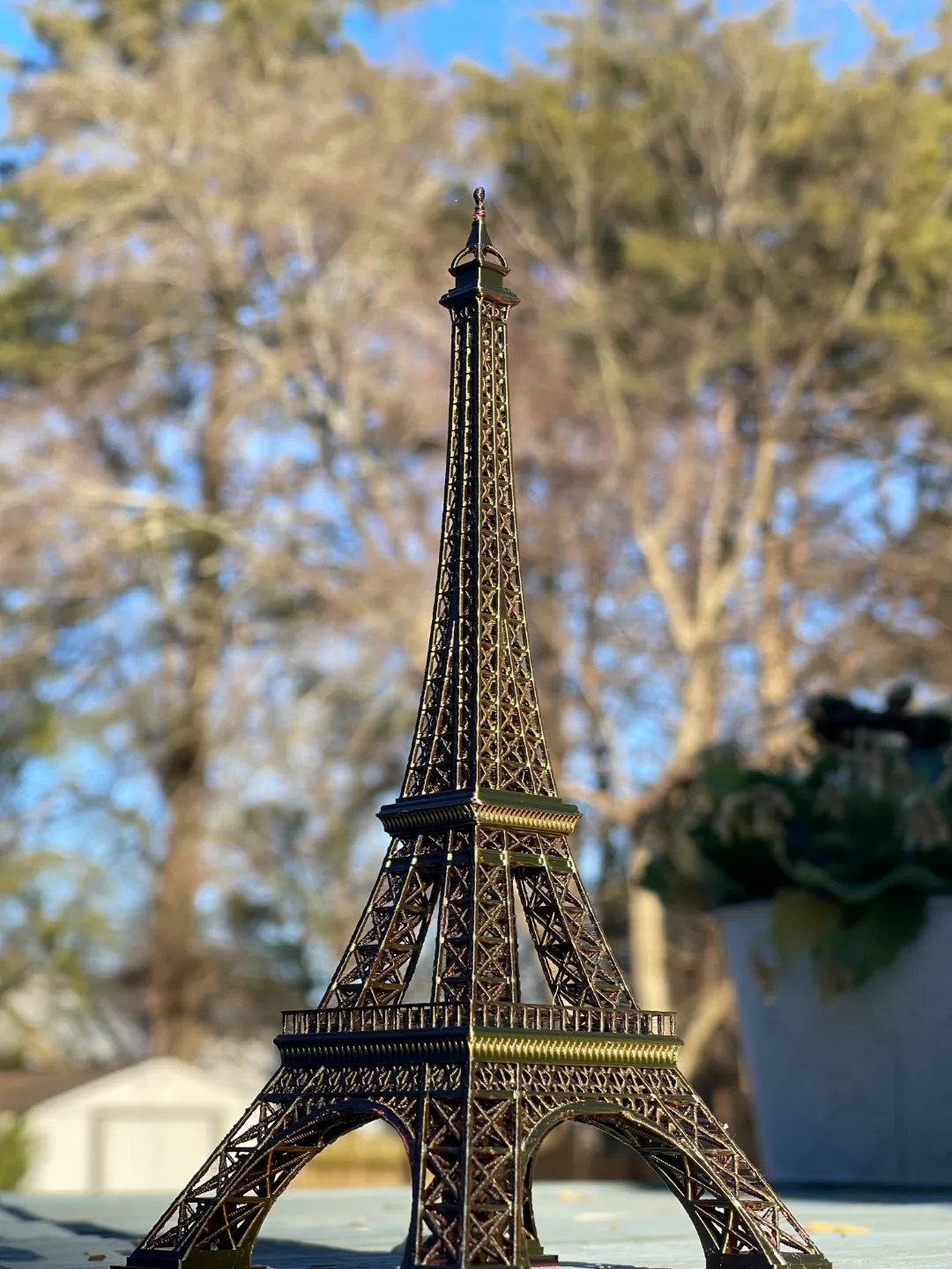 The Eiffel Tower: One-piece, No support, 7" print view 3