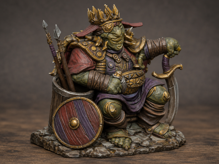 DnD Goblin King Sitting on a Throne