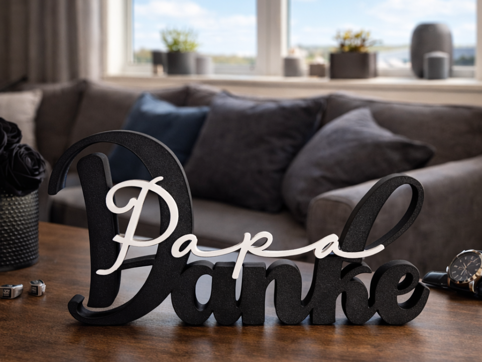Schriftzug "Danke Papa" (No AMS/ Kein AMS)