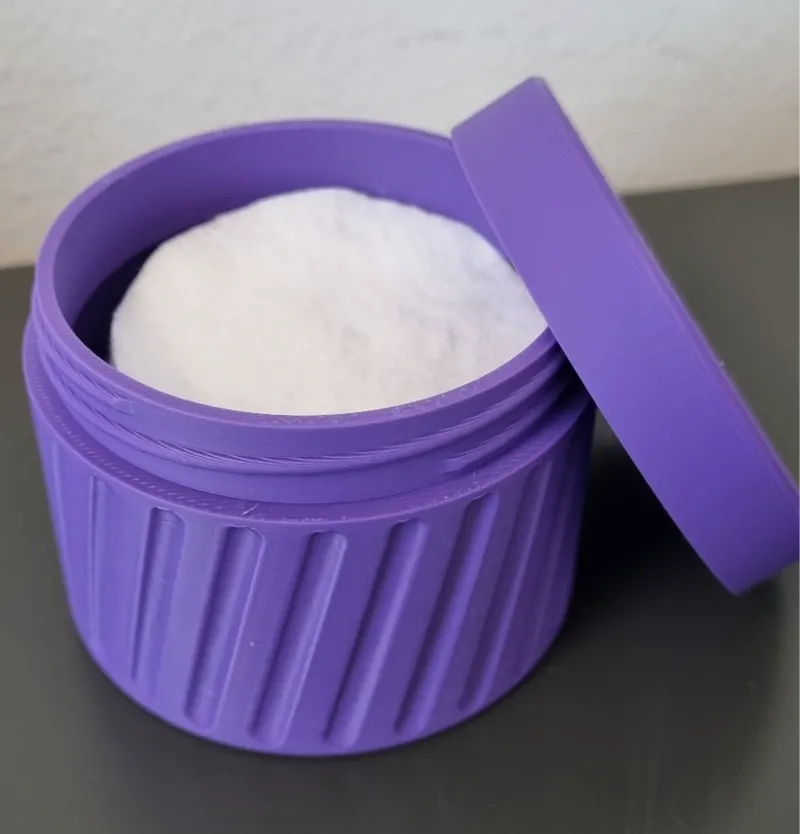 Fashioned jar with lid for cotton pads