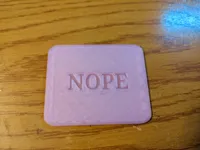 Panneau déco Nope — photo 1