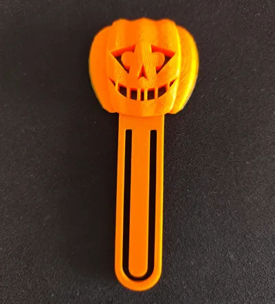 Pumkin bookmark halloween V.4