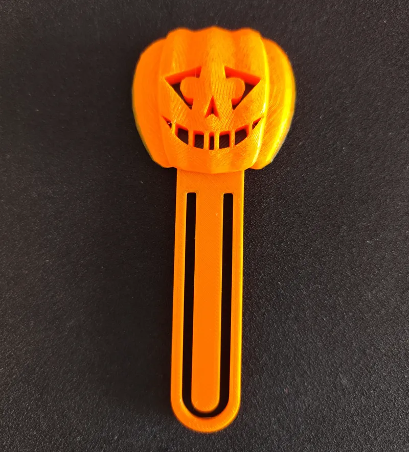 Pumkin bookmark halloween V.4