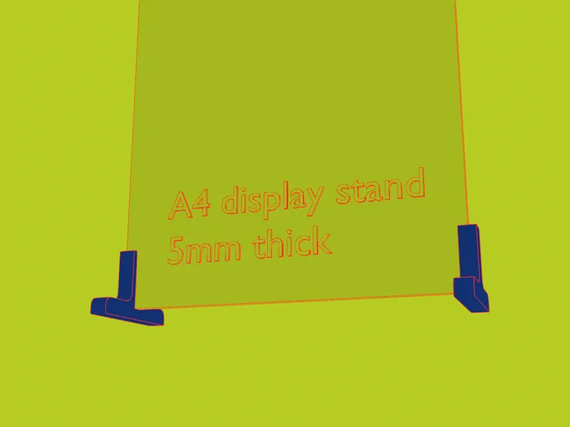 Lightweight panel display stand