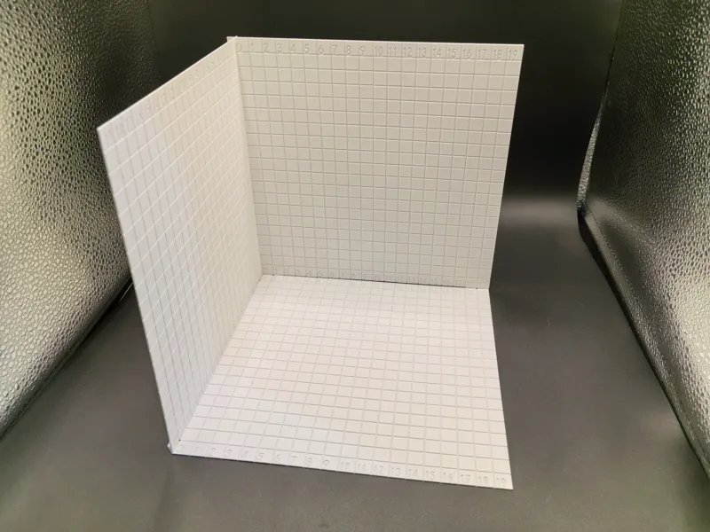 三维标尺背景板