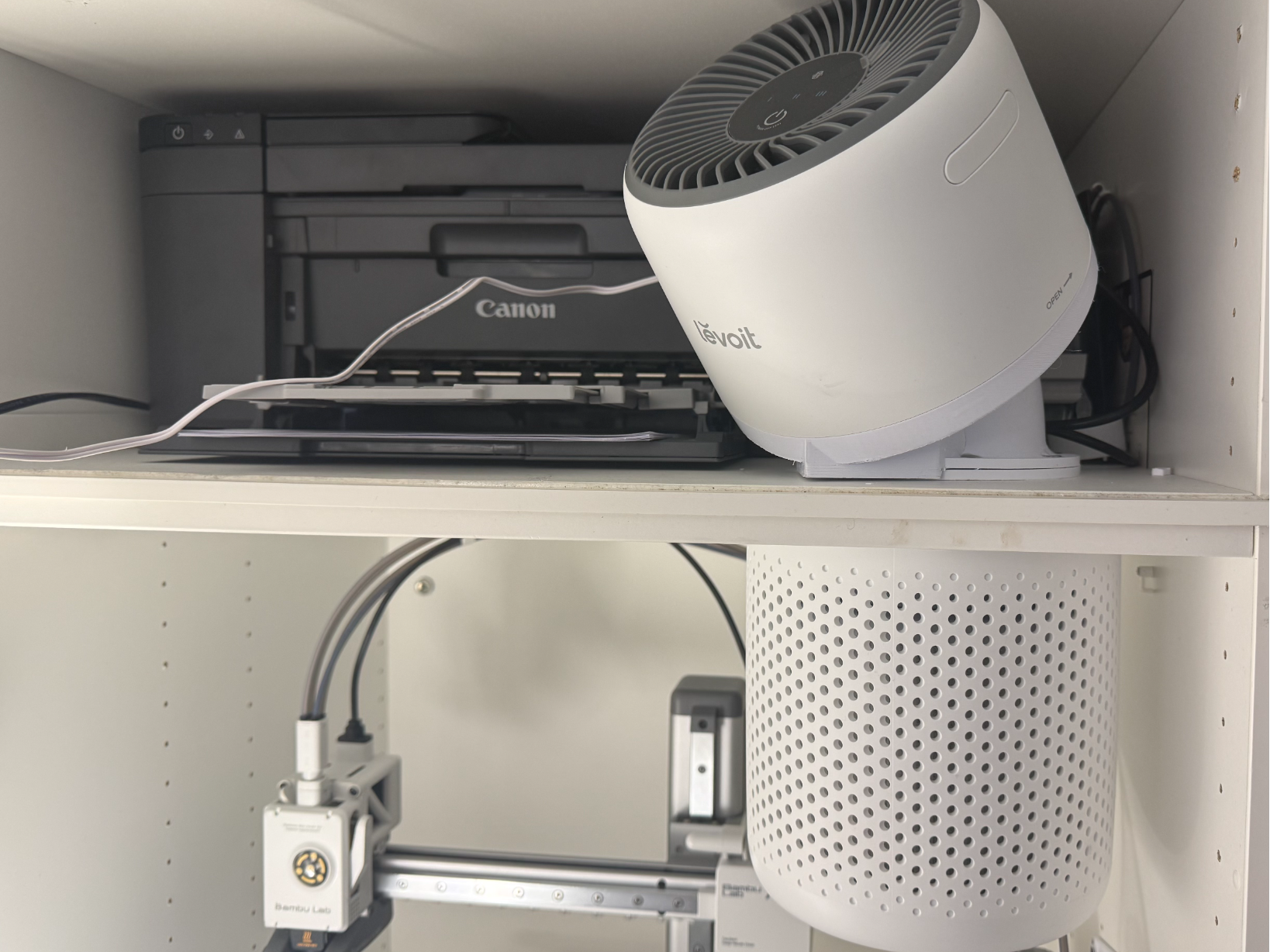 kit purificatore levoit + carboni mensola passante