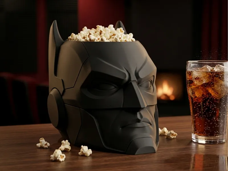 Batman Mask Popcorn Bowl / Snack Holder