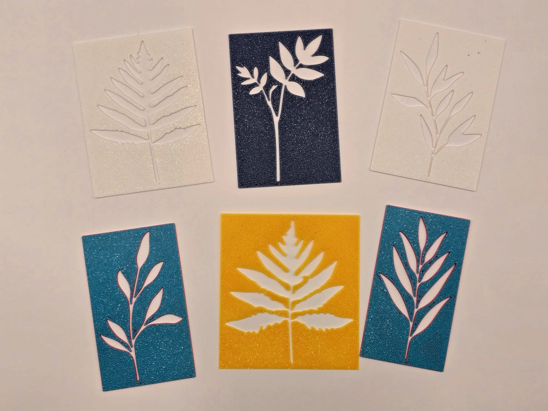 Leaves Stencil Template Set Nature Spring Autumn
