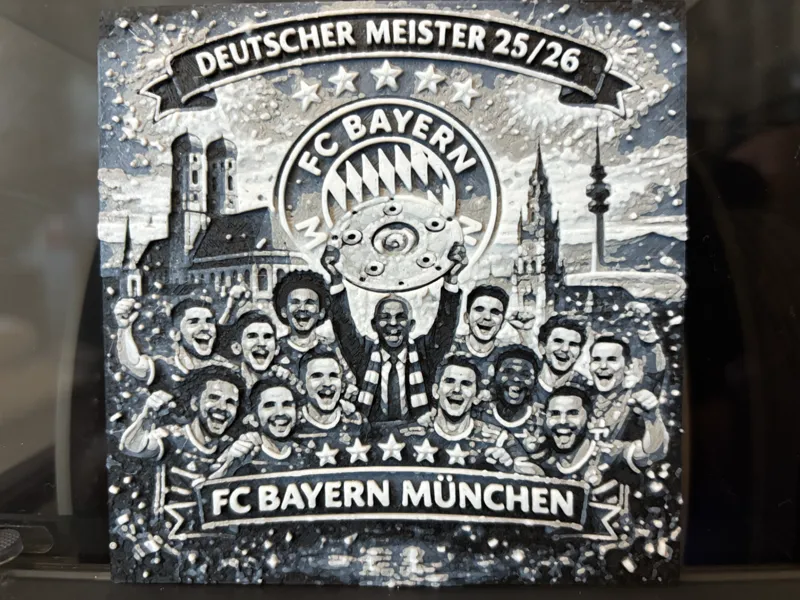FC Bayern München Deutscher Meister Karrikatur