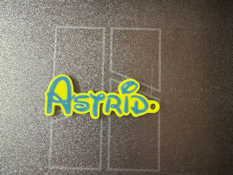llavero nombre astrid letras disney