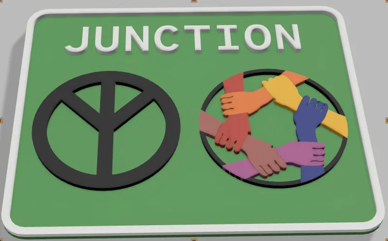 Peace & Unity Road Sign