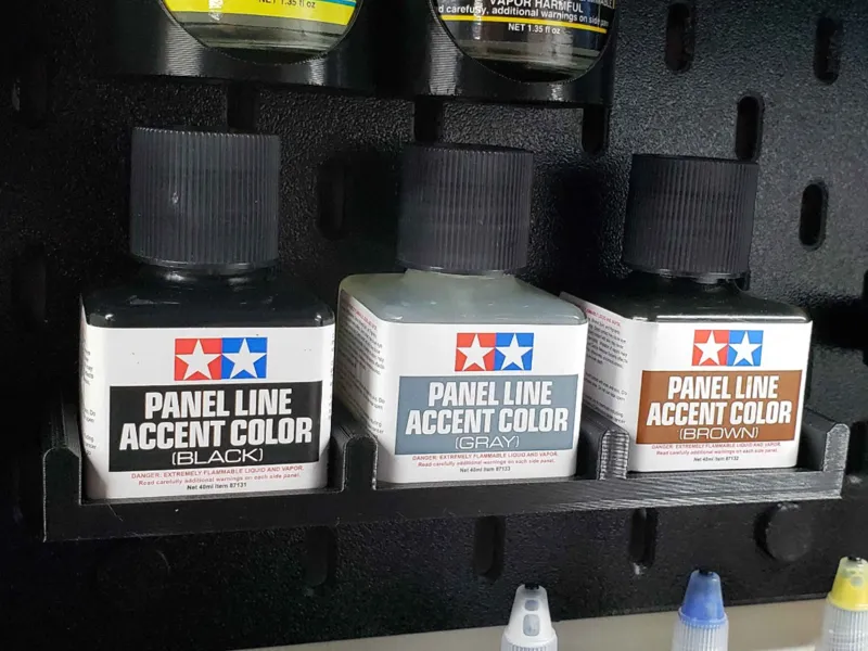 Skadis Triple Holder for Tamiya Panel Liner/Cement