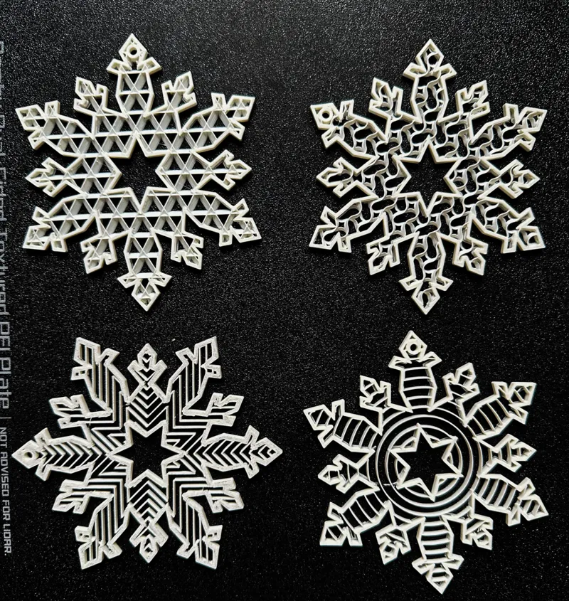 Snowflake pack exposed Infill patterns