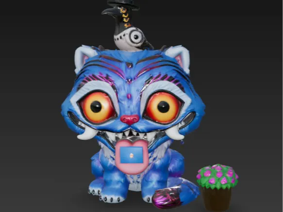 Derpy – Tigre Chibi de KPop Demon Hunters